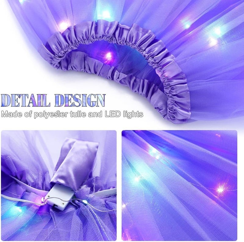 TWINKLEDE Light Up Tutu Skirt Led Tulle Tutus Glow Running Dance Costume Skirts for Women - Image 5